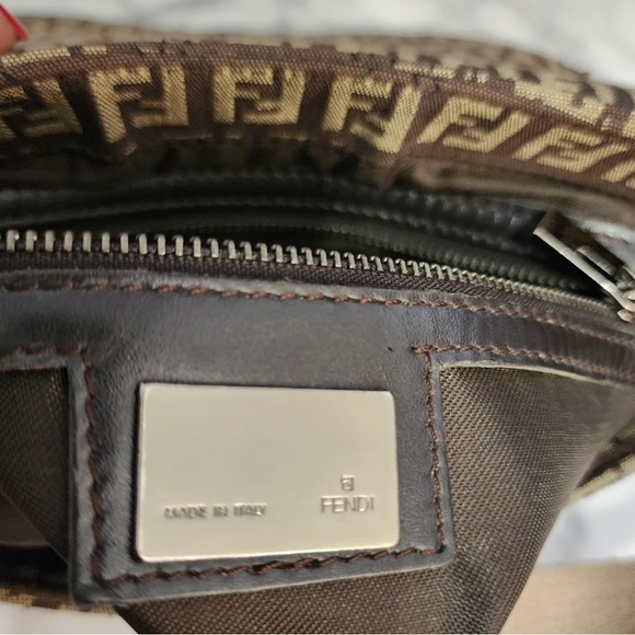 Authentic Fendi Brown Crossbody Bag with Iconic Logo - Picture 11 of 13